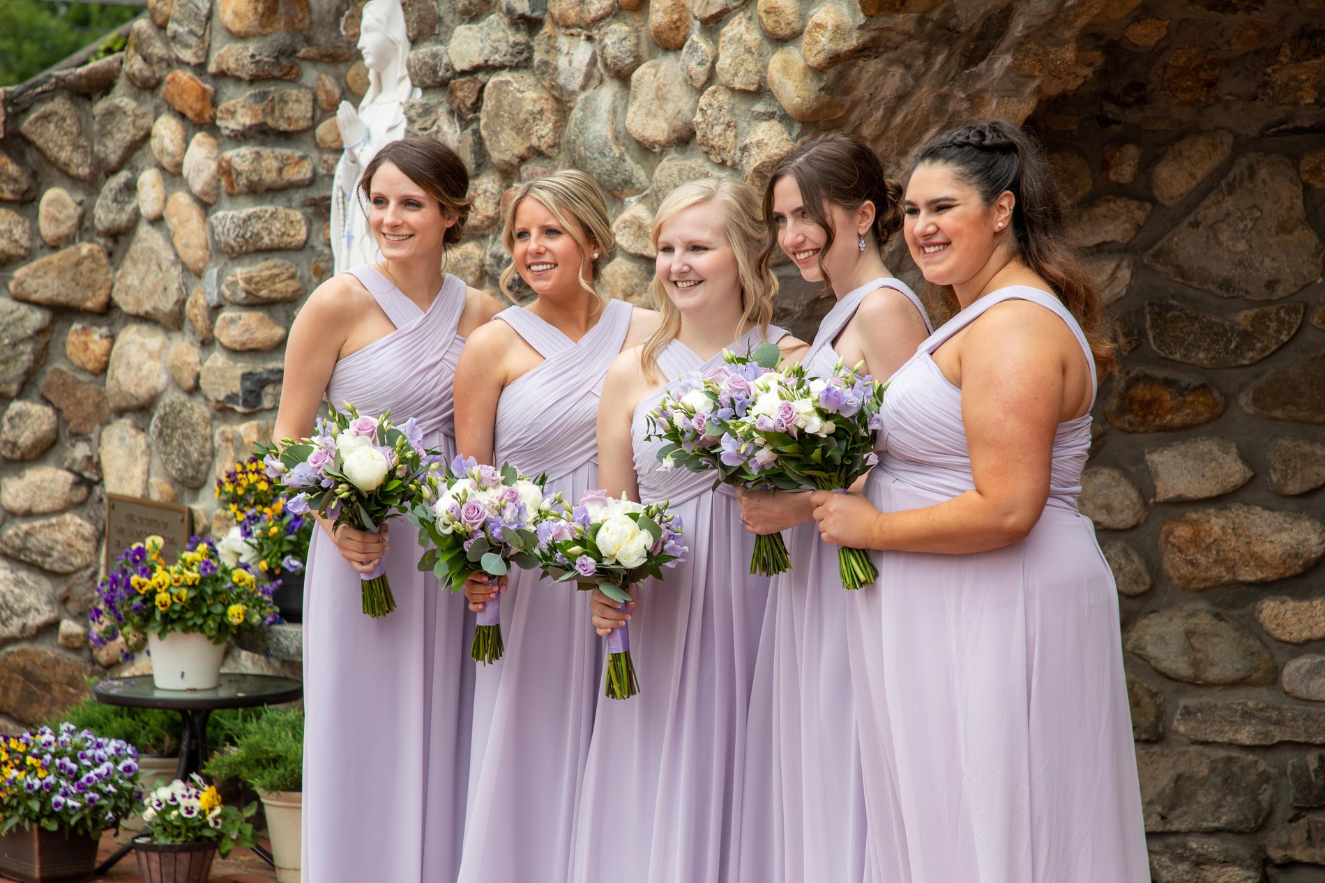 Lavender Bridesmaid Gown